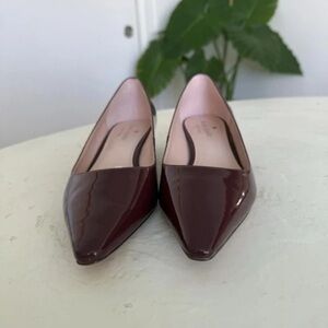 Kate Spade Burgundy Patent Flats